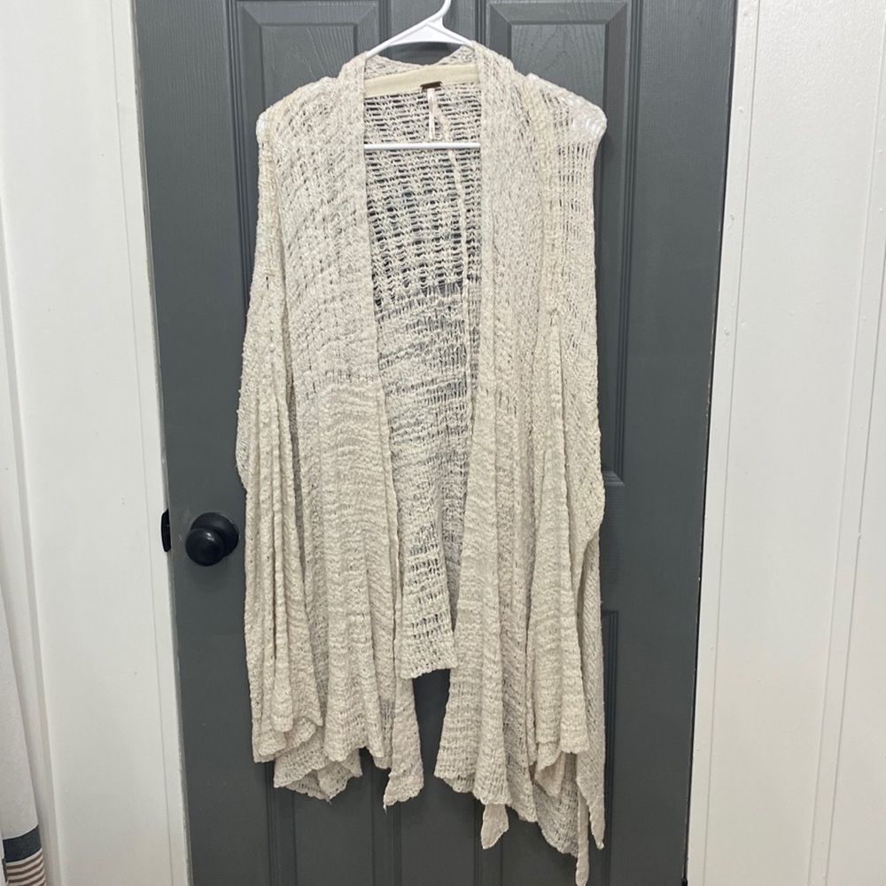 Free people knit duster in euc